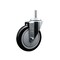 Service Caster 5 Inch Black Polyurethane Wheel Swivel 34 Inch Threaded Stem Caster Service Caster SCC-TS20S514-PPUB-BLK-34212 - alternate 1